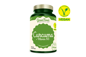 GreenFood Nutrition Curcuma + Vitamin D3 90 Kapseln, A-Nr.: 6004022 - 01