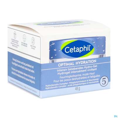 Sie sehen eine Packung Cetaphil Optimal Hydration Hydro-gel Intensiv Belebend 48g, Produktbild: 02 Cetaphil Optimal Hydration Hydro-gel Intensiv Belebend 48g, A-Nr.: 5698910 - 02
