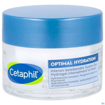 Sie sehen eine Packung Cetaphil Optimal Hydration Hydro-gel Intensiv Belebend 48g, Produktbild: 09 Cetaphil Optimal Hydration Hydro-gel Intensiv Belebend 48g, A-Nr.: 5698910 - 09