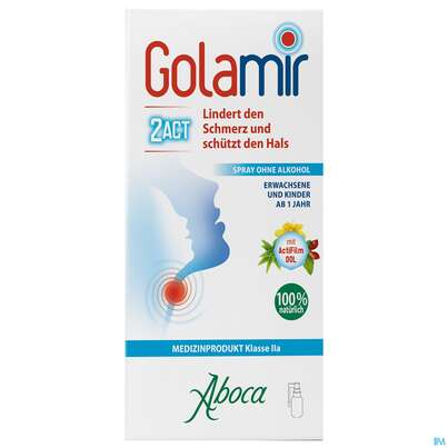 Aboca Golamir 2act Spray Ohne Alkohol Halsschmerzen Ab 1jahr 30ml, A-Nr.: 5571894 - 01