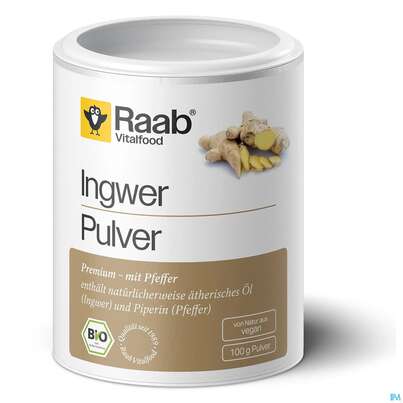 Sie sehen eine Packung Ingwer Pulver Bio Raab Premium 100g, Produktbild: 01 Ingwer Pulver Bio Raab Premium 100g, A-Nr.: 5870728 - 01