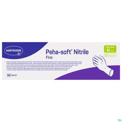 Untersuchungshandschuhe Peha/soft/puderfrei Nitrile Unsteril Fino M 150st, A-Nr.: 3836532 - 02