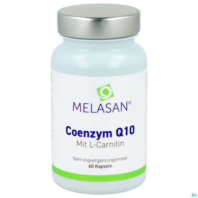 Sie sehen eine Packung Q-10 Coenzym Kapseln Melasan 60st, Produktbild: 02 Q-10 Coenzym Kapseln Melasan 60st, A-Nr.: 2690003 - 02