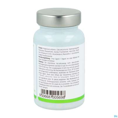 Sie sehen eine Packung Q-10 Coenzym Kapseln Melasan 60st, Produktbild: 04 Q-10 Coenzym Kapseln Melasan 60st, A-Nr.: 2690003 - 04