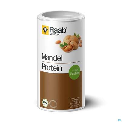 Sie sehen eine Packung Mandel Protein Pulver Bio Raab 200g, Produktbild: 01 Mandel Protein Pulver Bio Raab 200g, A-Nr.: 5870898 - 01