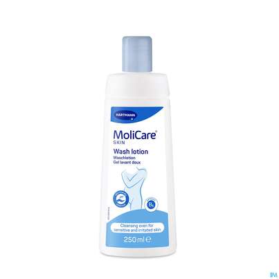Sie sehen eine Packung Molicare Skin Waschlotion 250ml, Produktbild: 02 Molicare Skin Waschlotion 250ml, A-Nr.: 4738091 - 02