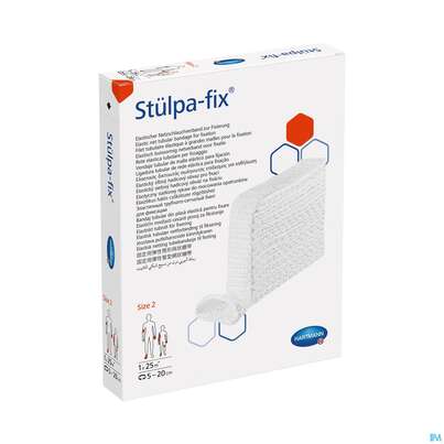 Sie sehen eine Packung Schlauchverband Stuelpa/fix Netz Gr 2 Hand, Arm, Fuss 25m, Produktbild: 02 Schlauchverband Stuelpa/fix Netz Gr 2 Hand, Arm, Fuss 25m, A-Nr.: 1734572 - 02