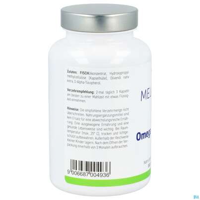 Omega -3 Fischoel Kapseln Melasan 500mg 180st, A-Nr.: 2796204 - 03