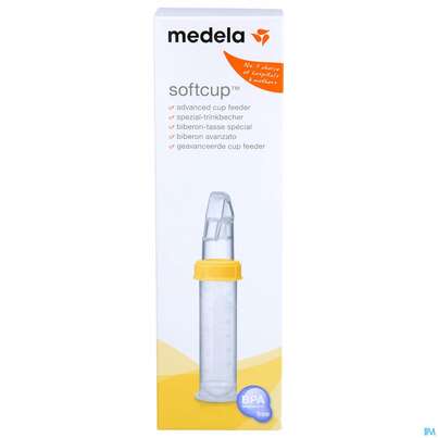 Sie sehen eine Packung Medela Softcup Spez.trinkbecher 1st, Produktbild: 01 Medela Softcup Spez.trinkbecher 1st, A-Nr.: 1801914 - 01