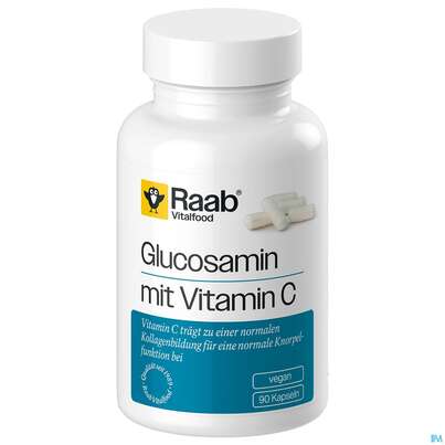 Sie sehen eine Packung Glucosamin Kapseln Raab 90st, Produktbild: 02 Glucosamin Kapseln Raab 90st, A-Nr.: 5871202 - 02