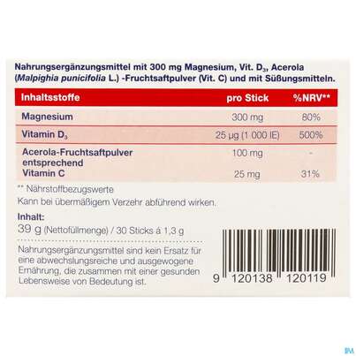 Sie sehen eine Packung Magnofit Fem 300mg Stick 30st, Produktbild: 05 Magnofit Fem 300mg Stick 30st, A-Nr.: 5833503 - 05