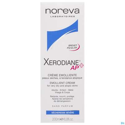 Sie sehen eine Packung Noreva Xerodiane Ap+ Creme Tube 200ml, Produktbild: 02 Noreva Xerodiane Ap+ Creme Tube 200ml, A-Nr.: 4606805 - 02