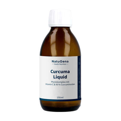 Sie sehen eine Packung NatuGena Curcuma Liquid, Produktbild: 01 NatuGena Curcuma Liquid, A-Nr.: 5990059 - 01