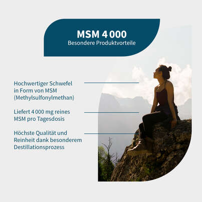 Sie sehen eine Packung NatuGena MSM 4000 Kapseln, Produktbild: 02 NatuGena MSM 4000 Kapseln, A-Nr.: 5989808 - 02
