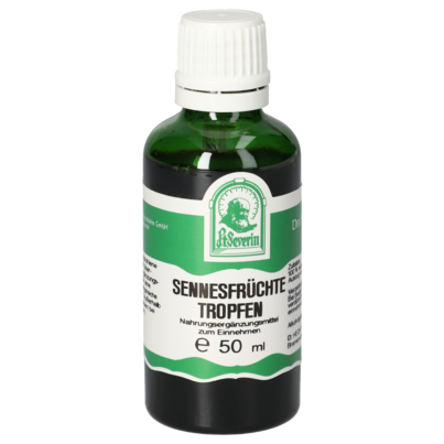 Sie sehen eine Packung SENNESFRÜCHTE TROPFEN 50 ML, Produktbild: 01 SENNESFRÜCHTE TROPFEN 50 ML, A-Nr.: 5725831 - 01