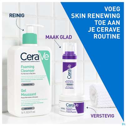 Sie sehen eine Packung Cerave Skin Renewing Peptide Cr 48ml, Produktbild: 02 Cerave Skin Renewing Peptide Cr 48ml, A-Nr.: 5985696 - 02