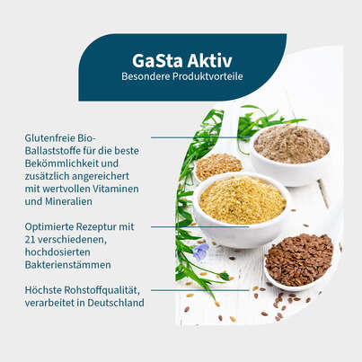Sie sehen eine Packung NatuGena Gasta Aktiv Pulver, Produktbild: 02 NatuGena Gasta Aktiv Pulver, A-Nr.: 5404297 - 02