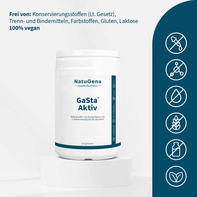 Sie sehen eine Packung NatuGena Gasta Aktiv Pulver, Produktbild: 03 NatuGena Gasta Aktiv Pulver, A-Nr.: 5404297 - 03