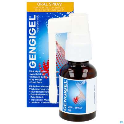 Sie sehen eine Packung Mundspray Gengigel 20ml, Produktbild: 11 Mundspray Gengigel 20ml, A-Nr.: 4521517 - 11