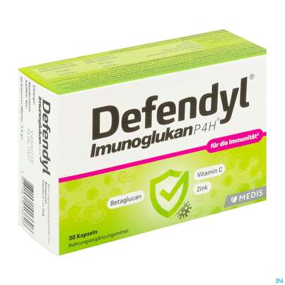 Sie sehen eine Packung Defendyl Imunoglukan Kapseln 30st, Produktbild: 02 Defendyl Imunoglukan Kapseln 30st, A-Nr.: 4023512 - 02