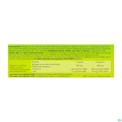 Sie sehen eine Packung Defendyl Imunoglukan Kapseln 30st, Produktbild: 04 Defendyl Imunoglukan Kapseln 30st, A-Nr.: 4023512 - 04