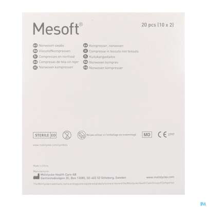 Vlieskompressen Mesoft/set Steril 10x 10cm 10x2 20st, A-Nr.: 3322767 - 05