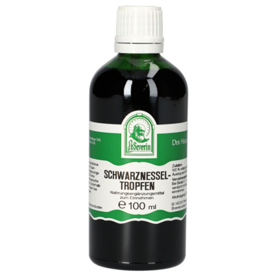 Sie sehen eine Packung SCHWARZNESSEL TROPFEN 100 ML, Produktbild: 01 SCHWARZNESSEL TROPFEN 100 ML, A-Nr.: 4566141 - 01