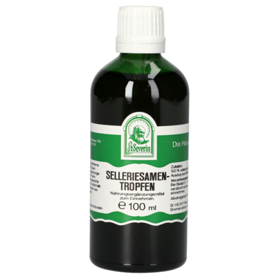 Sie sehen eine Packung SELLERIESAMEN TROPFEN 100 ML, Produktbild: 01 SELLERIESAMEN TROPFEN 100 ML, A-Nr.: 4932870 - 01