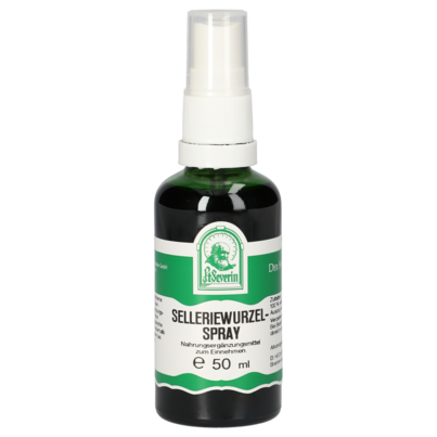 Sie sehen eine Packung SELLERIEWURZEL SPRAY 50 ML, Produktbild: 01 SELLERIEWURZEL SPRAY 50 ML, A-Nr.: 4484957 - 01