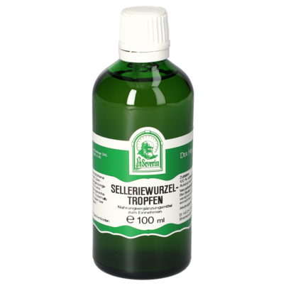Sie sehen eine Packung SELLERIEWURZEL TROPFEN 100 ML, Produktbild: 01 SELLERIEWURZEL TROPFEN 100 ML, A-Nr.: 4484986 - 01