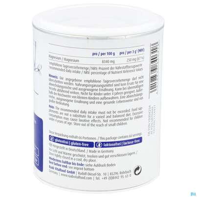 Sie sehen eine Packung Raab Magnesiumcitrat Pulver 200g, Produktbild: 07 Raab Magnesiumcitrat Pulver 200g, A-Nr.: 4363053 - 07