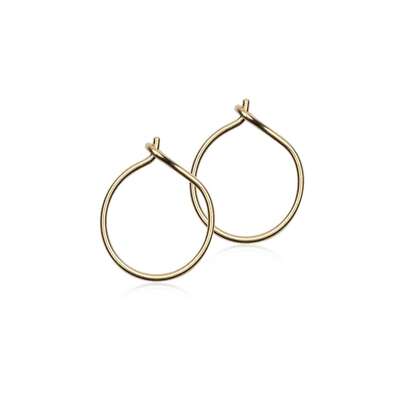 Sie sehen eine Packung Blomdahl Ohrring Gold Titan 14mm, Produktbild: 01 Blomdahl Ohrring Gold Titan 14mm, A-Nr.: 6019880 - 01