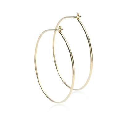 Sie sehen eine Packung Blomdahl Ohrring Gold Titan 30mm, Produktbild: 01 Blomdahl Ohrring Gold Titan 30mm, A-Nr.: 6019986 - 01