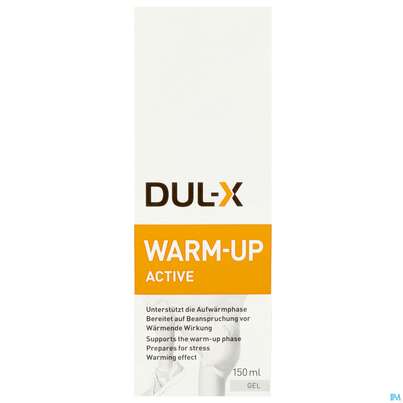 Sie sehen eine Packung Dul-x Gel-creme Warm Up Active 60364 150ml, Produktbild: 01 Dul-x Gel-creme Warm Up Active 60364 150ml, A-Nr.: 5772291 - 01