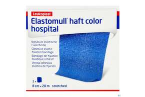 Elastische Binden Elastomull/haft/color Blau 20mx 8cm 1st, A-Nr.: 5450481 - 01