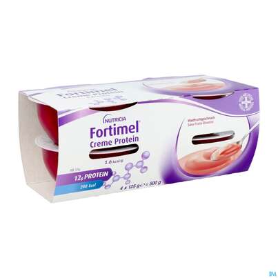 Sie sehen eine Packung Fortimel/creme Protein 125g Waldfrucht Becher 4st, Produktbild: 02 Fortimel/creme Protein 125g Waldfrucht Becher 4st, A-Nr.: 5894700 - 02