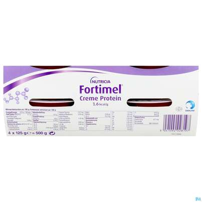 Sie sehen eine Packung Fortimel/creme Protein 125g Waldfrucht Becher 4st, Produktbild: 03 Fortimel/creme Protein 125g Waldfrucht Becher 4st, A-Nr.: 5894700 - 03
