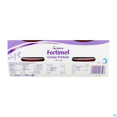 Sie sehen eine Packung Fortimel/creme Protein 125g Waldfrucht Becher 4st, Produktbild: 04 Fortimel/creme Protein 125g Waldfrucht Becher 4st, A-Nr.: 5894700 - 04