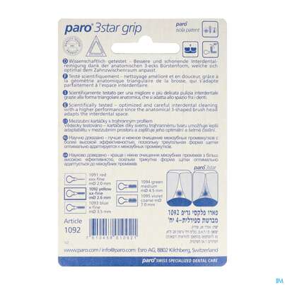 Paro 3star Grip Im Blister Xx-fine Gelb 2,6mm 4st, A-Nr.: 3323347 - 04