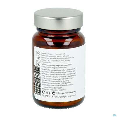 Sie sehen eine Packung Saphyr Kapseln Pee Well 30st, Produktbild: 06 Saphyr Kapseln Pee Well 30st, A-Nr.: 5191341 - 06