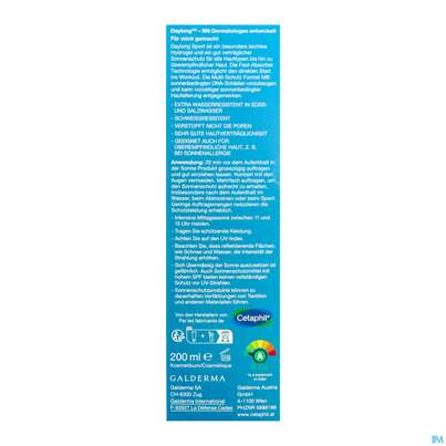 Sonnenprodukte Daylong Sport Protect Hydrogel-creme Spf50+ 200ml, A-Nr.: 5688188 - 08