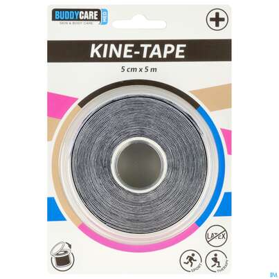 Tape Buddycare/med Kinesiologie Latexfrei 5cmx 5m Schwarz 1st, A-Nr.: 5845038 - 02