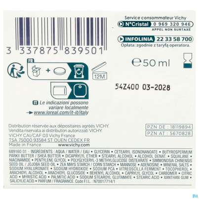 Vichy Mineral 89 Creme Mit Duftstoffe Reichhaltig 50ml, A-Nr.: 5670828 - 05