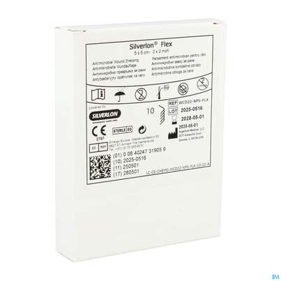 Wundauflagen Silverlon Flex Dressing 5x 5cm Wcd22-nps-flx 10st, A-Nr.: 5355883 - 04
