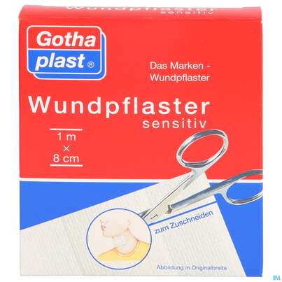 Wundpflaster Sensitiv 1mx 8cm 1st, A-Nr.: 2590810 - 01