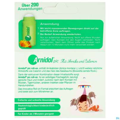 Sie sehen eine Packung Arnidol Pick Roll-on 30ml, Produktbild: 03 Arnidol Pick Roll-on 30ml, A-Nr.: 4593652 - 03
