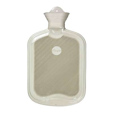 Wärmflasche einseitig mit Lamelle weiß, A-Nr.: 5397539 - 01