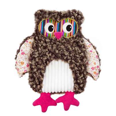 Wärmflasche Schmusetier Eule Silberrot 0,8L, A-Nr.: 5399923 - 01