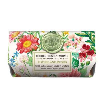 Sie sehen eine Packung Michel Design Works Badeseife Poppies and Posies, Produktbild: 01 Michel Design Works Badeseife Poppies and Posies, A-Nr.: 5863651 - 01