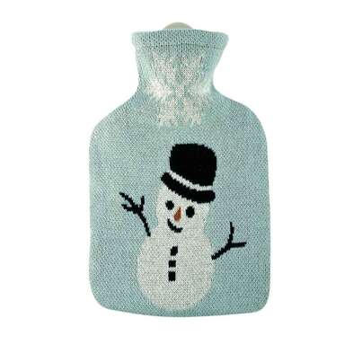 Kinder Wärmflasche Strick Öko-Tex Schneemann, A-Nr.: 5912177 - 01